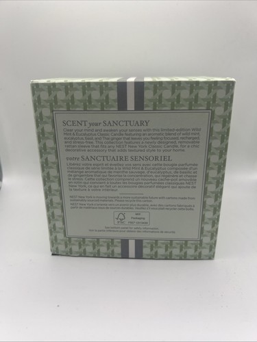 Nest Rattan Wild Mint & Eukalyptus Duftkerze 8,1 Oz. - Bild 2 von 2