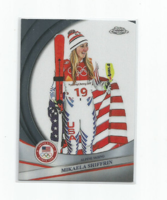 MIKAELA SHIFFRIN (Alpine Skiing) 2026 TOPPS CHROME US OLYMPIC TEAM CARD #5