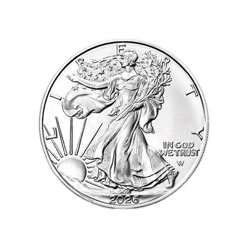 2026 $1 American Silver Eagle 1oz Silver Coin US Mint 999 Fine Silver Liberty