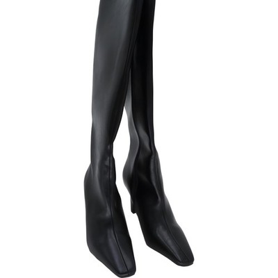 Madden Girl Voyage Knee High Square Toe Boots Black 9.5M