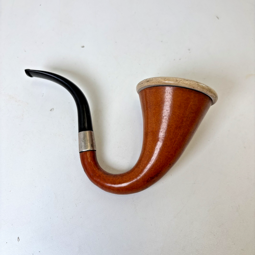 Sherlock Holmes Style Vintage Pfeife mit Sterling Ring