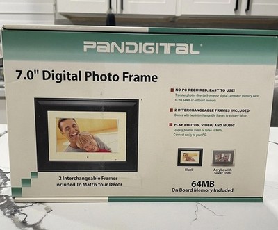 Pandigital 7'' Digital Photo Frame 64MB with Two Interchangeable Frames