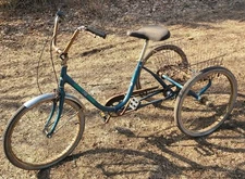 Vintage Worksman Pleasure Cycles 3 Speed Wheel Bicycle Bike Trike