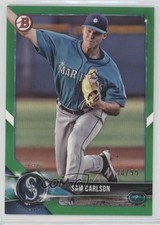 2018 Bowman Draft Green 98/99 Sam Carlson #BD-175 i6j