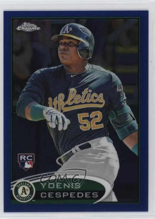 2012 Topps Chrome Blue Refractor 116/199 Yoenis Cespedes #180 n1u