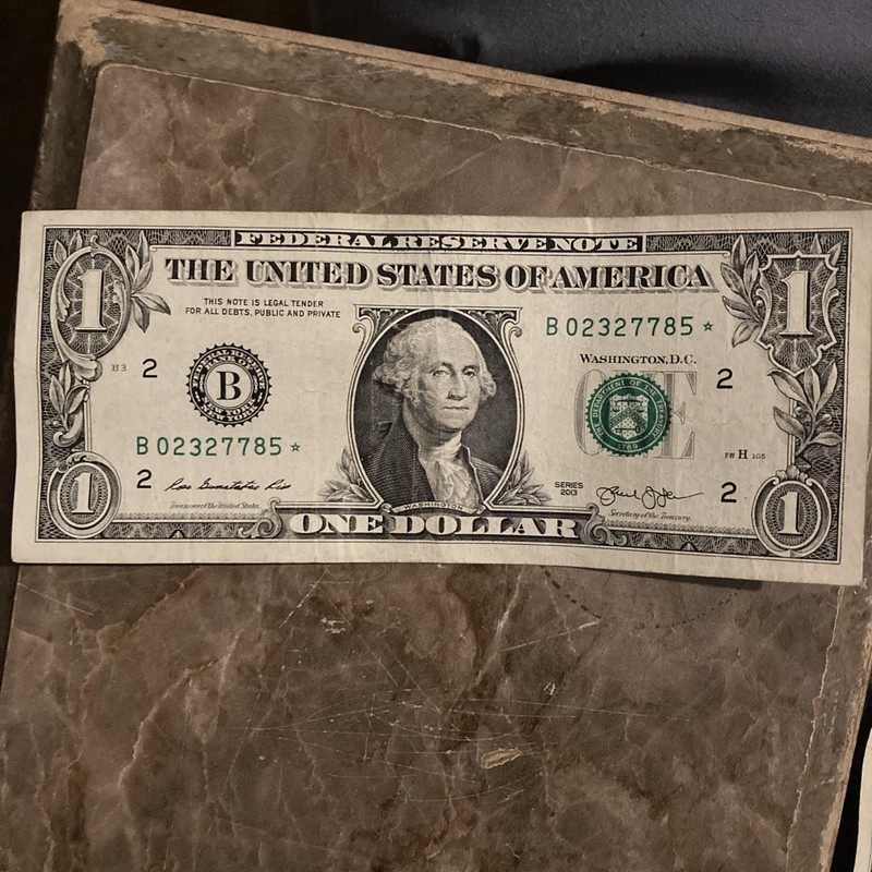 2013, 2017A, & 2021 $1 Star Notes ($5) in All, 3 are Consecutive Serial #s 