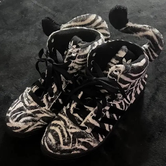 Adidas Jeremy Scott Zebra Sneakers Size 230 Vintage
