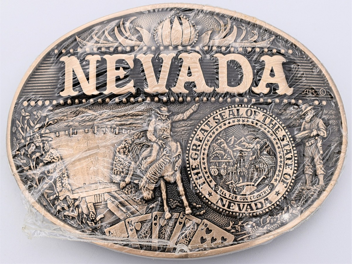 Nevada State Seal Solid Brass Award Design First Edition 80s