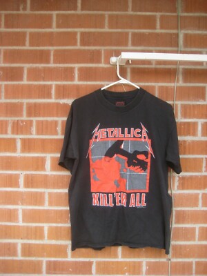 Vintage KILL 'EM ALL - METALLICA - American Band ** Large Brockum T-shirt USA