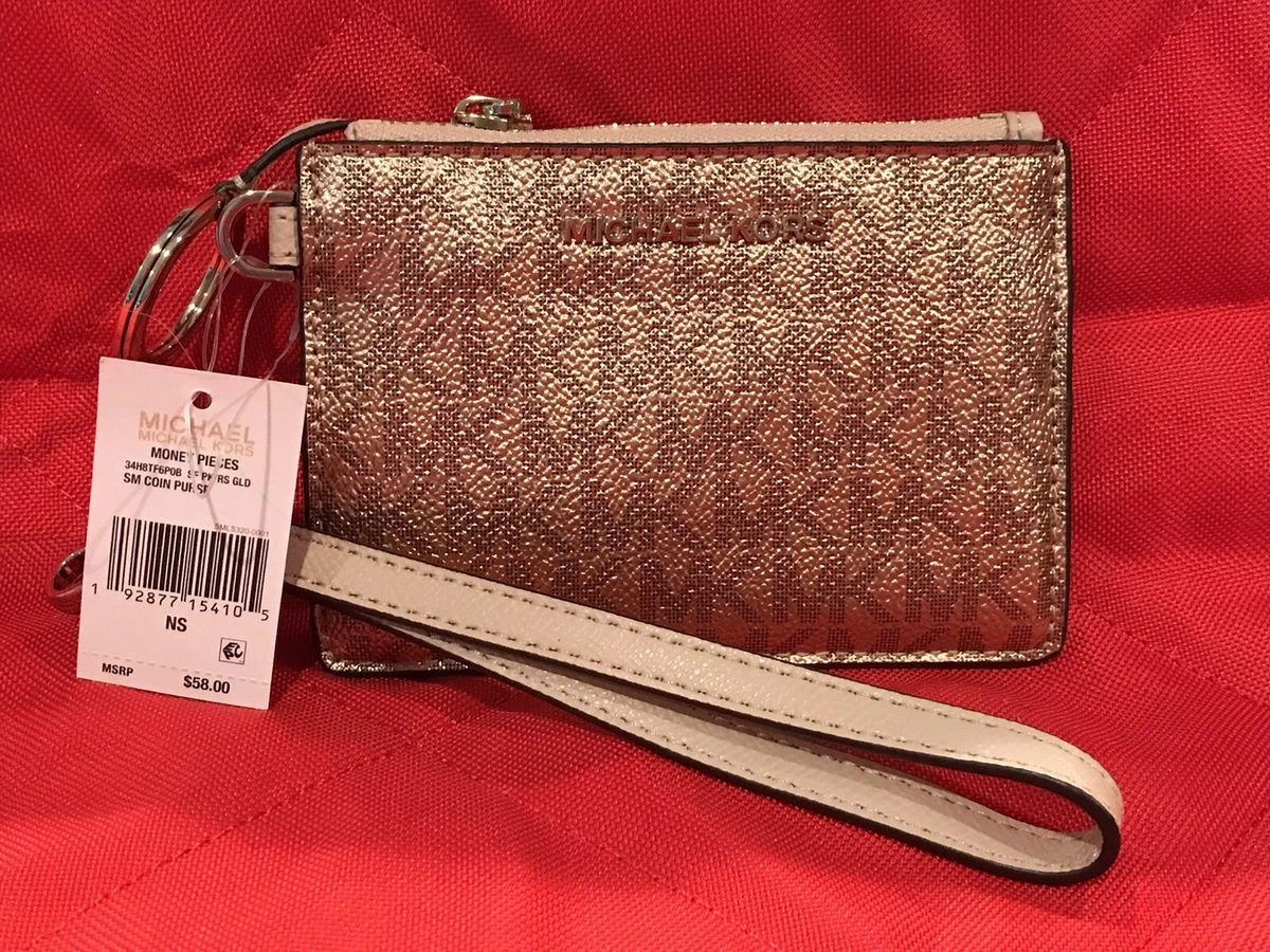 Michael kors 2024 metallic gold wallet