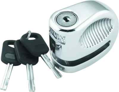 BikeMaster 132223 5.5mm Bully Lock Disc Chrome with Pouch