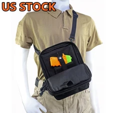 Tactical Pistol Concealed Carry Gun Bag Holster Pack Waist Pocket Bag Belt Loops