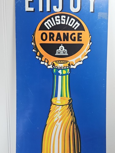 Mission Orange Soda Werbung Blechschild Nachlassfund - Bild 3 von 16