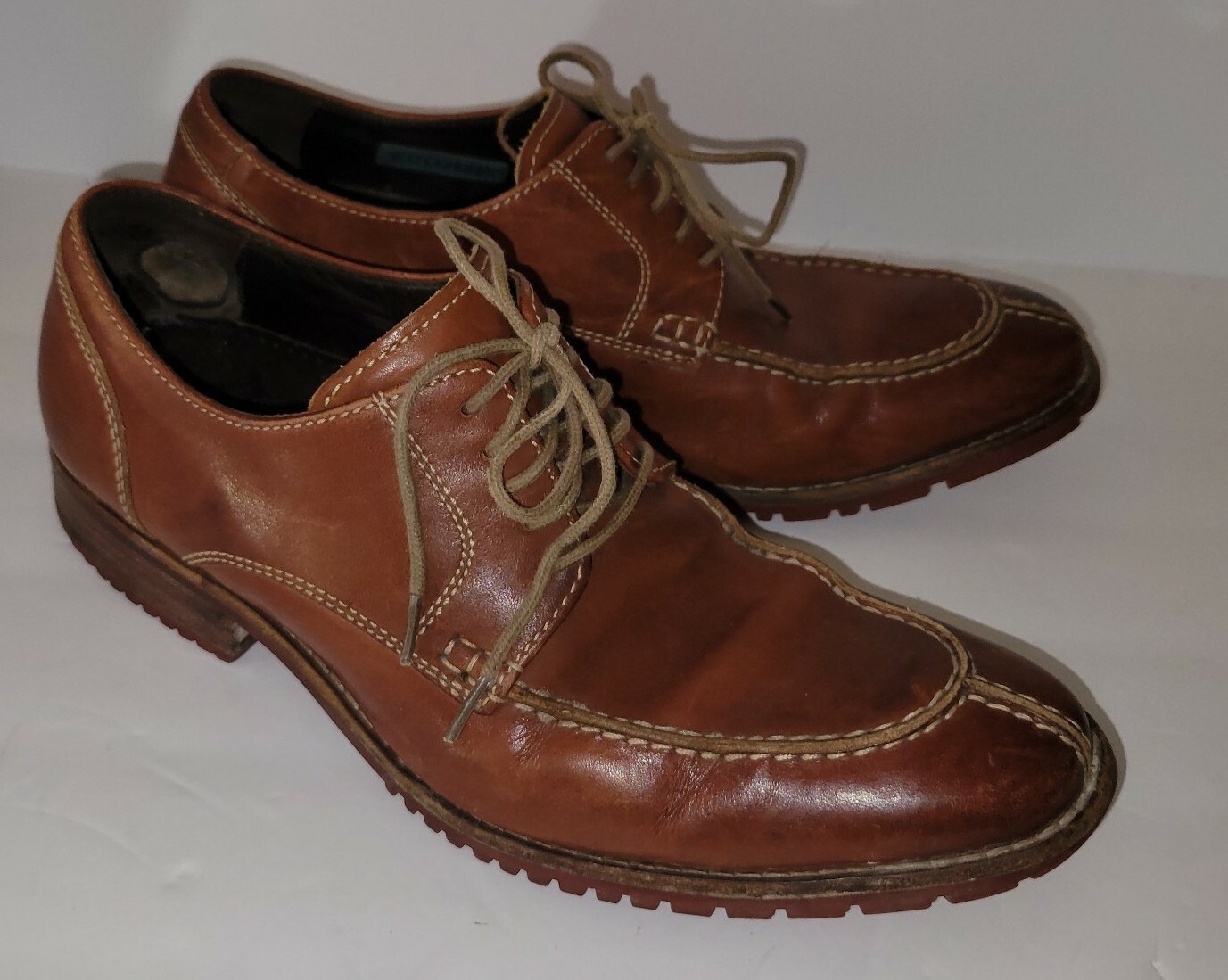 SAOLA Oxford stringate COLE HAAN in pelle marrone con punta divisa 9