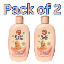 U Silky Soft Baby Lotion, Regular, 12 fl oz Pack of 2 , Moisturizes Baby's Skin