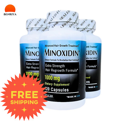 MINOXIDIN 1000mg Hair Strength Extra 120 Tablet Regrowth Men Women Growth USA