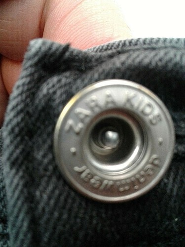 ZARA KIDS Black Stonewashed Five Pocket Denim Skirt - 9 Years Adjustable Waist - Picture 7 of 9