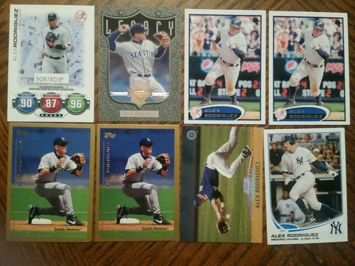 Mlb card lot 185 Alex Rodriguez (8), brady anderson(39), and more