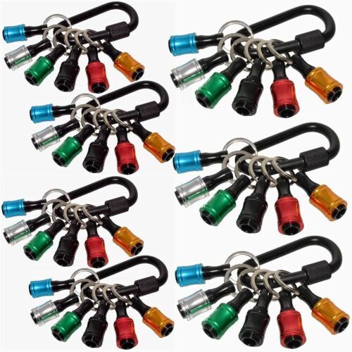 Hex Shank Schraubendreher Bithalter, 1/4 Zoll Schlüsselanhänger Bohrerhalter Set - Bild 23 von 28