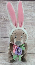 Vintage Disney Store Plush Easter Bunny Gopher Stuffed Animal Beanie 7" New