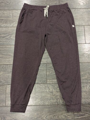 Vuori Pants Women's Large Performance Jogger Purple/Black Dreamknit Athleisure