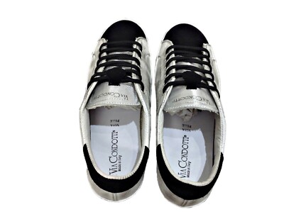 GOLDEN GOOSE: Sneakers Superstar in pelle effetto used con stella in