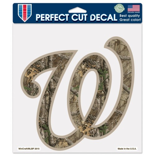 Washington Nationals Car Window Decal 8 Perfect Cut Decal Camo - Picture 1 of 1