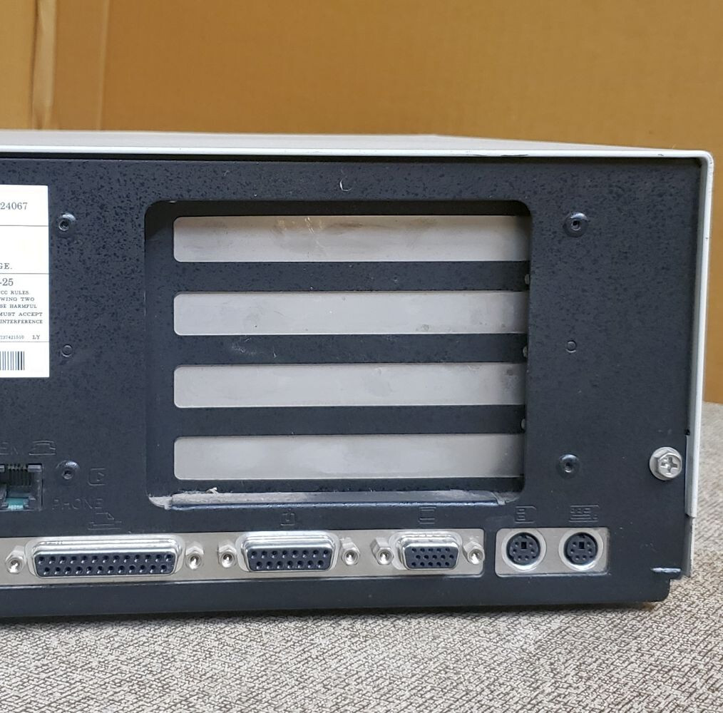 Virgin Packard Bell Legend 660 486SX PB400 PC, 2 floppies, keyboard, no