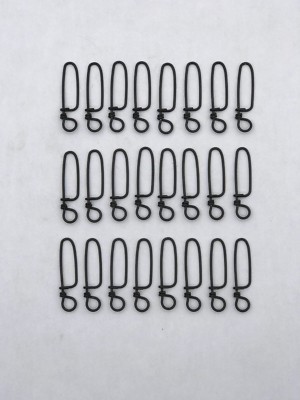 Duck Decoy Snaps, Decoy Anchor Clips, Texas Rig Clips. 24 Pieces, Made in USA