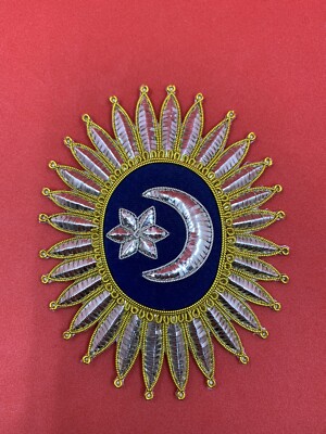 Lord Nelson Admiral Orden Halbmond Abzeichen handgestickt Lord Nelson Halbmond