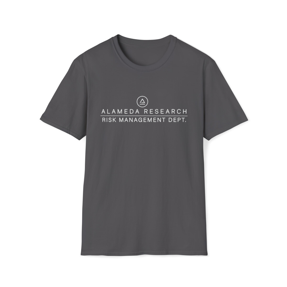 Alameda Research Risk Management Dept. Crewneck T-Shirt, Crypto, FTX, SBF  Fraud
