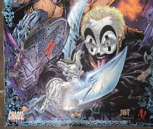 Póster ICP Chaos Comics 1999 24x36 Insane Clown Posse laminado leer - Imagen 3 de 4