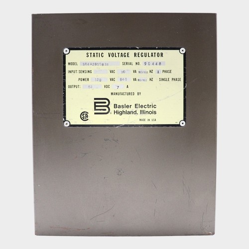 BASLER SR4A-2B15B3A STATIC VOLTAGE REGULATOR SR4A2B15B3A - Picture 4 of 4