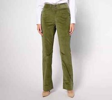 Peace Love World Petite Fine Wale Corduroy Pant Olive Plus Petite 18 A619742