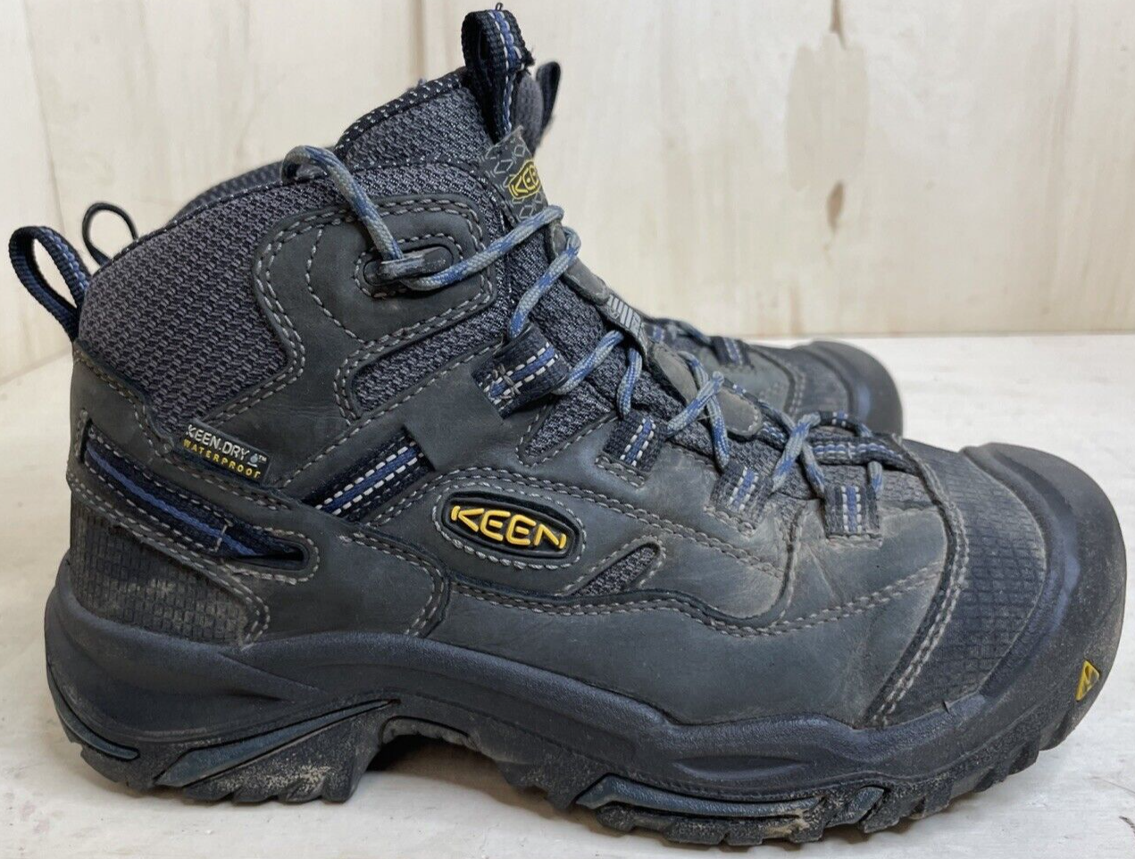 Scarpe outdoor Keen Dry da uomo taglia 7EE nere impermeabili scarponi da trekking F2892 11 EH