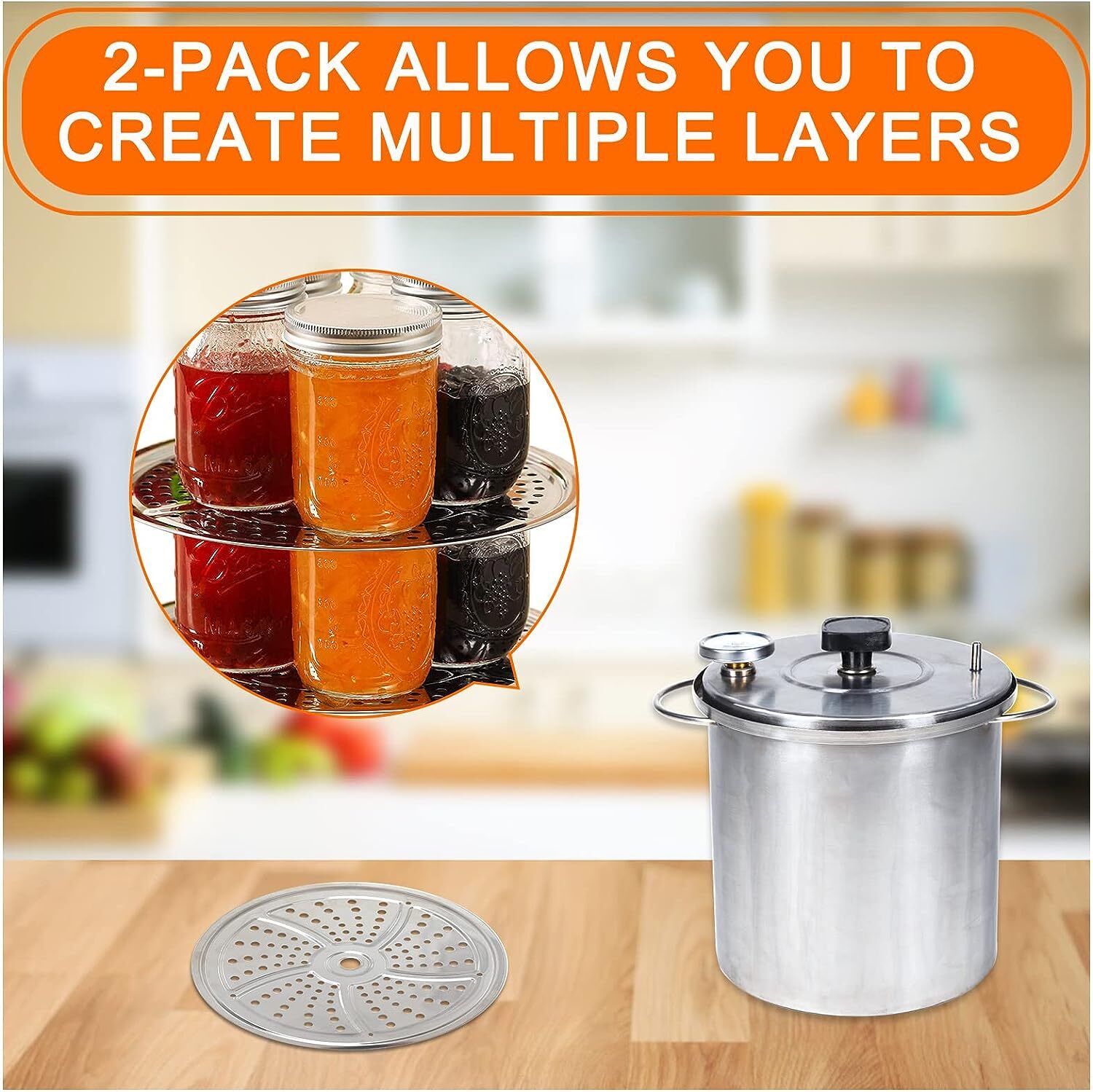 Pressure Canner Cooker Canning Rack Compatible With Presto 01781 23