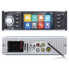 Single 1 Din Car Radio Stereo Mirror RDS/AM/FM In-Dash Bluetooth 4" Touch Screen