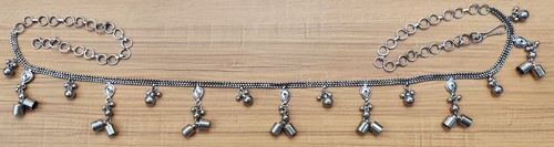 Elegante CINTURÓN Tribal Fusión Danza del Vientre Boho Gitana Kuchi Falda Disfraz Joyería - Imagen 1 de 6