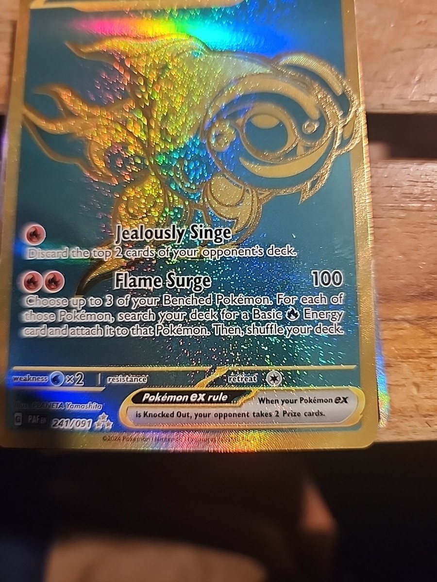 Chi-Yu ex 241/091 Gold Hyper Rare Pokémon Paldean Fates | eBay
