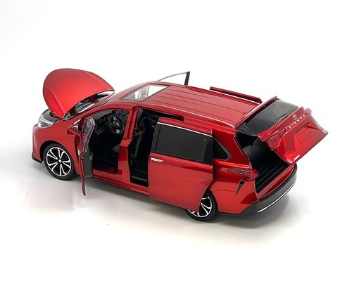 2022 Toyota Sienna (Red) - 1:24 Diecast - MiJo Exclusives - Picture 3 of 4