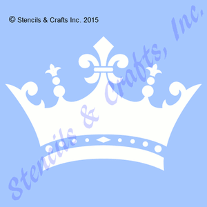 4 crown stencil fleur de lis diamond royal template templates