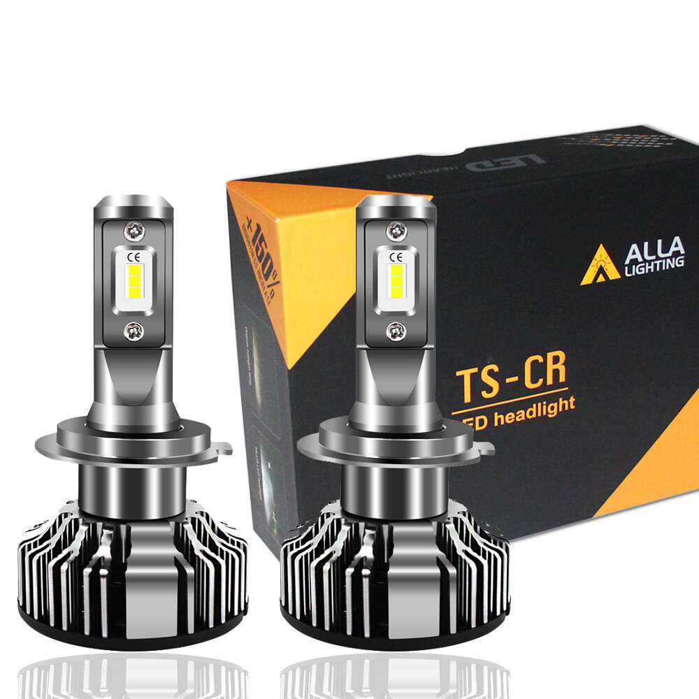 Alla Lighting H7 LED High/Low/Cornering Beam Light Bulbs Lamps White Headlamps
