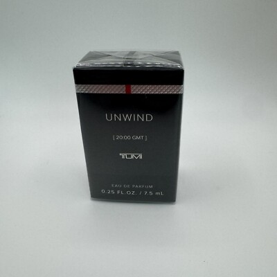 Tumi UNWIND [20:00 GMT] Eau De Parfum  0.25 fl oz/ 7.5mL ~Spray~ NEW~SEALED