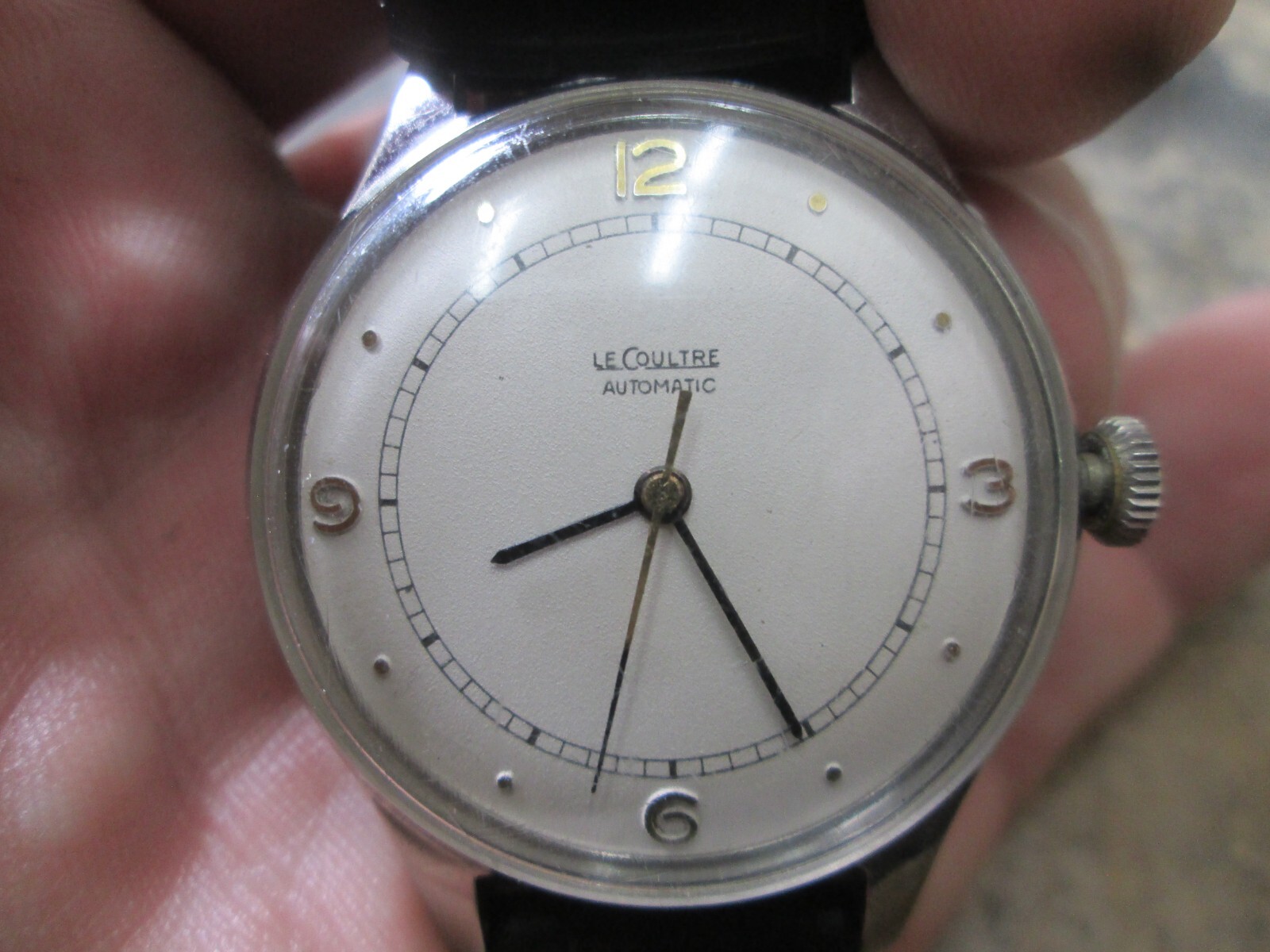 LECOULTRE RUNNING AUTOMATIC Stainless Steel MENS WRIST WATCH