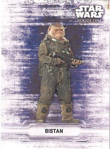 2016 Topps Rogue One Series One Sticker Card Bistan RARE! NEW! | eBay