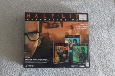Half-Life Adrenaline Pack 1999 PC Big Box Game - NOT COMPLETE