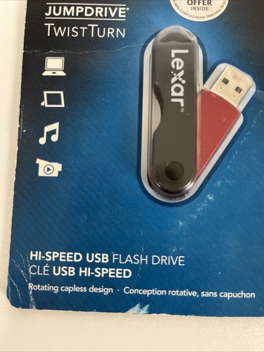 Lexar SD Card ~4 GB USB ~Twist Turn Jump Drive High Speed Flash Drive~ Brand New - Picture 3 of 4