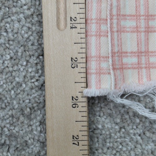 Paige Colette Crop Flair Pants Womens 24 Pink/White Micro Reef Plaid 26" inseam - Picture 5 of 14