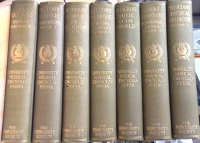 UNIVERSITY MUSICAL ENCYCLOPEDIA, 7 VOLS