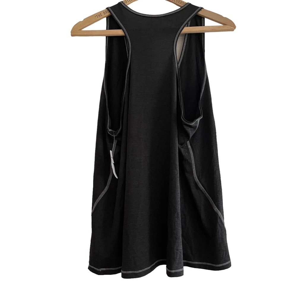 Camiseta sin mangas negra absorbente de humedad Athletech para mujer XL espalda deportiva NUEVA Foto 3 de 3